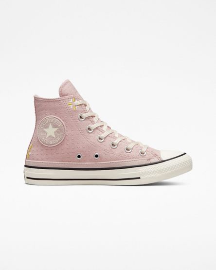 Tenisi Inalti Dama Converse Chuck Taylor All Star Autumn Embroidery Gri Lămâie | RO EHSPX140